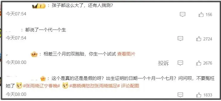 葛晓倩喊话张雨绮晒出生证明，杨天真被指帮瞒代孕引热议  第8张